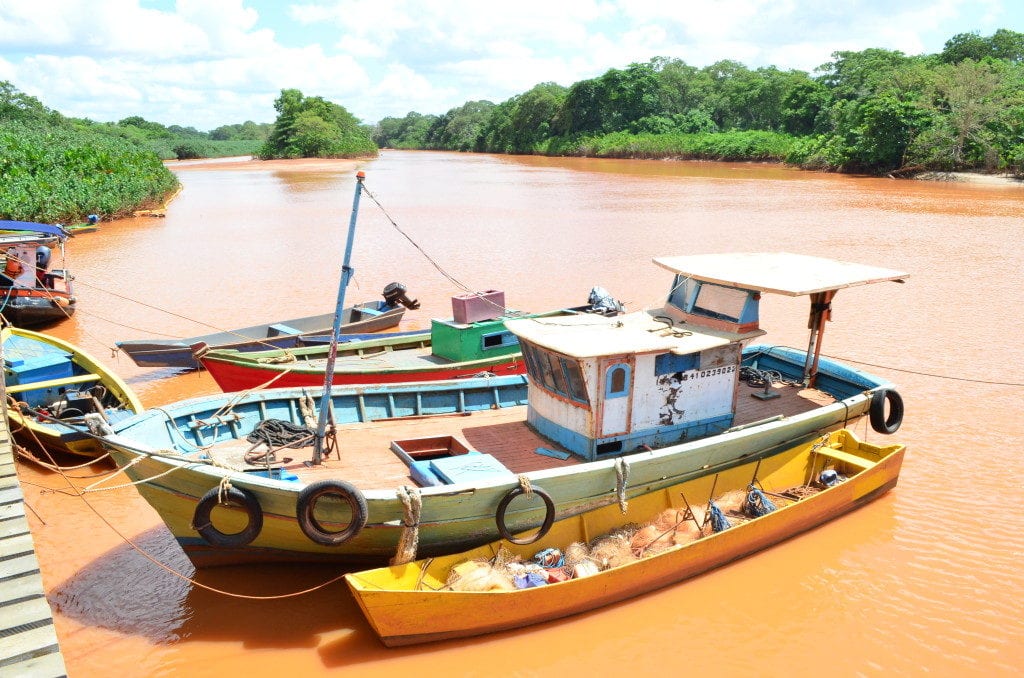 A tragédia provocada pela lama da Samarco/BHP/Vale é prova do que o mau licenciamento ambiental por provocar. Foto de Paulo de S. Lima/350.org Brasil na foz do Rio Doce no Espírito Santo.