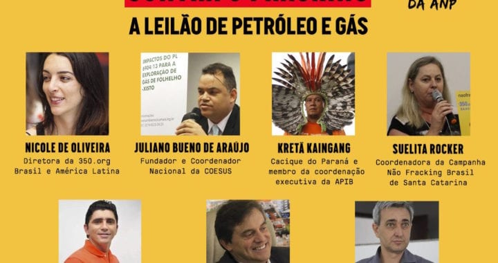 COESUS leva mensagem contra o fracking a leilão de petróleo e gás COESUS leva mensagem contra o fracking a leilão de petróleo e gás