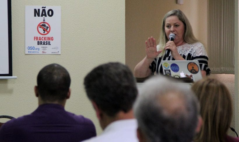 Experiências de mobilização contra o fracking são tema de palestra em Regente Feijó (SP) Experiências de mobilização contra o fracking são tema de palestra em Regente Feijó (SP)